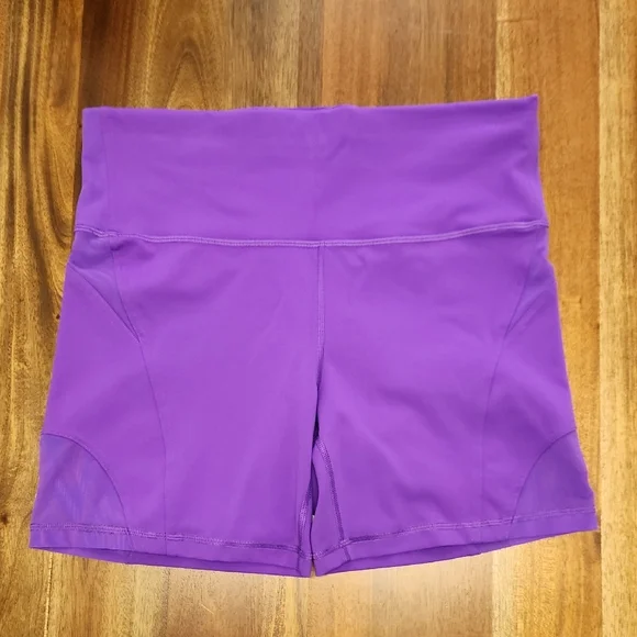Lululemon Wunder Train Mesh Panel High-Rise Short 6" Atomic Purple Womens Sz 12 - Picture 1 of 8